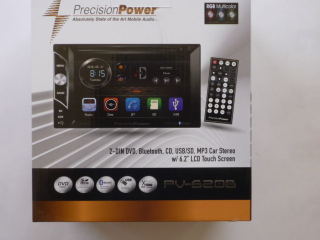 #USA Audio/ America. Precision power Precision Power(PPI) PV-620B *6.2 -inch screen *Bluetooth/DVD/USB/SD/AUX-IN* with guarantee * tax included 