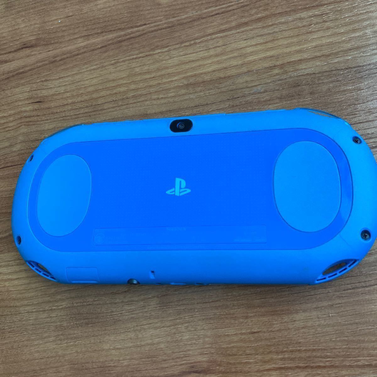 PlayStation Vita PS vita Wi-Fiモデル アクア・ブルー　PCH-2000 カバー付き