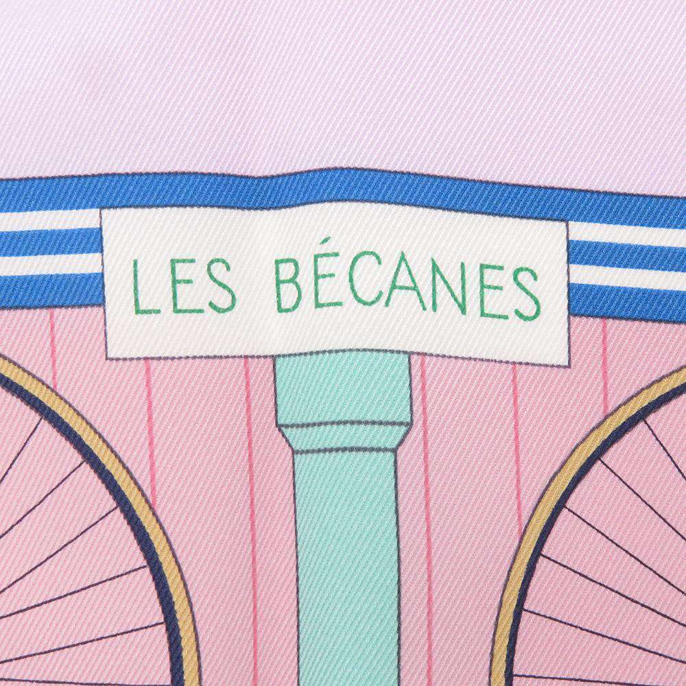 エルメス スカーフ カレ70 自転車 Les Becanes HERMES シルクスカーフ