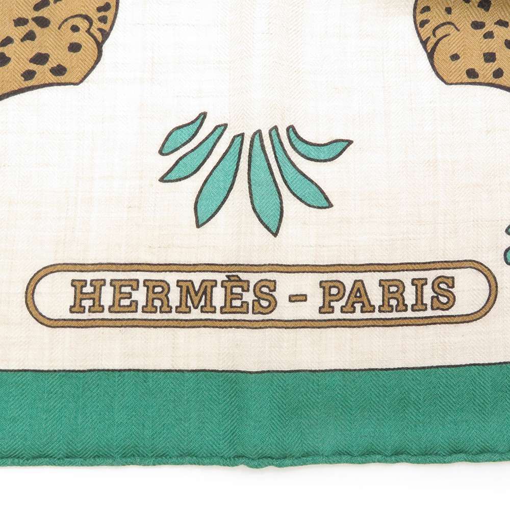 エルメス スカーフ カレ140 レオパード Les Leopards HERMES シルク