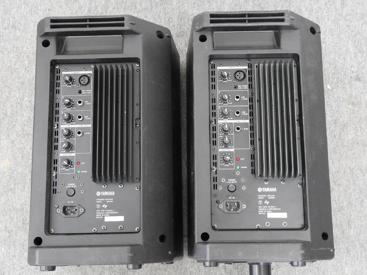 Yahoo!オークション - YAMAHA ヤマハ MSR100 パワードスピーカー Yahoo!オークション - YAMAHA ヤマハ MSR100 パワードスピーカー