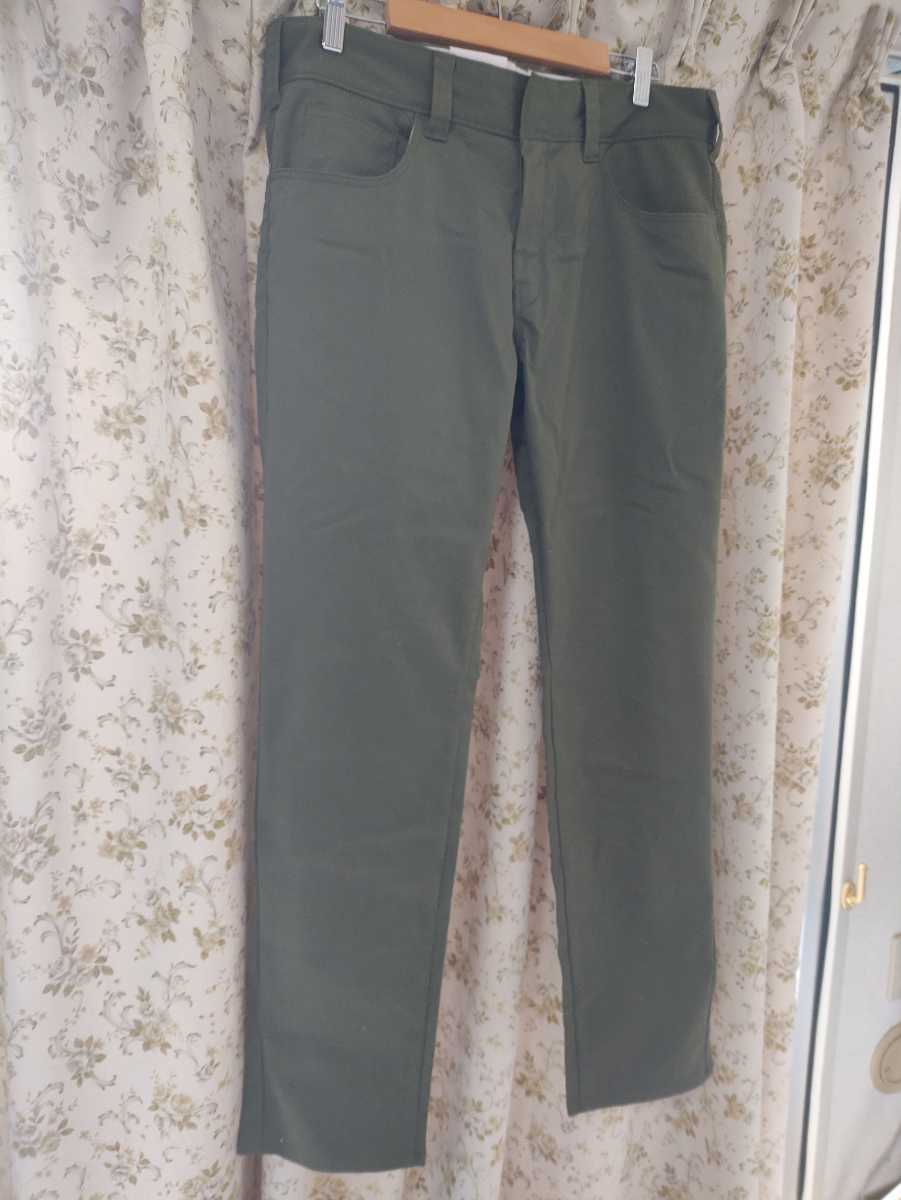 новый товар *Dickies FLAT FRONT WORK PANT REGULAR распорка брюки из твила W32 Army зеленый 