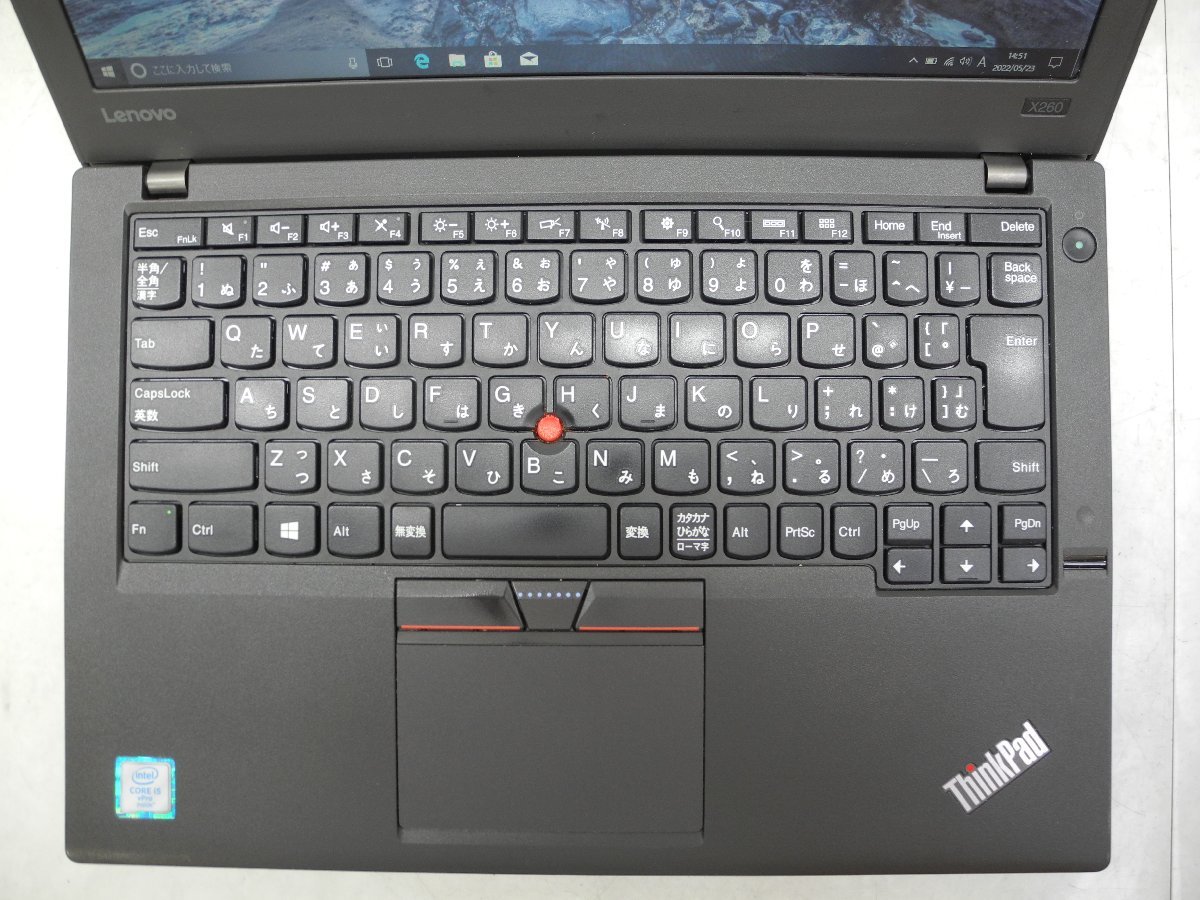 ☆第6世代☆Lenovo☆Thinkpad☆X260 20F5-A06700/Core i5 2.40GHz/4GB/500GB/無線/Bluetooth/Office/Windows 10 Pro DtoD領域☆1円☆_画像2