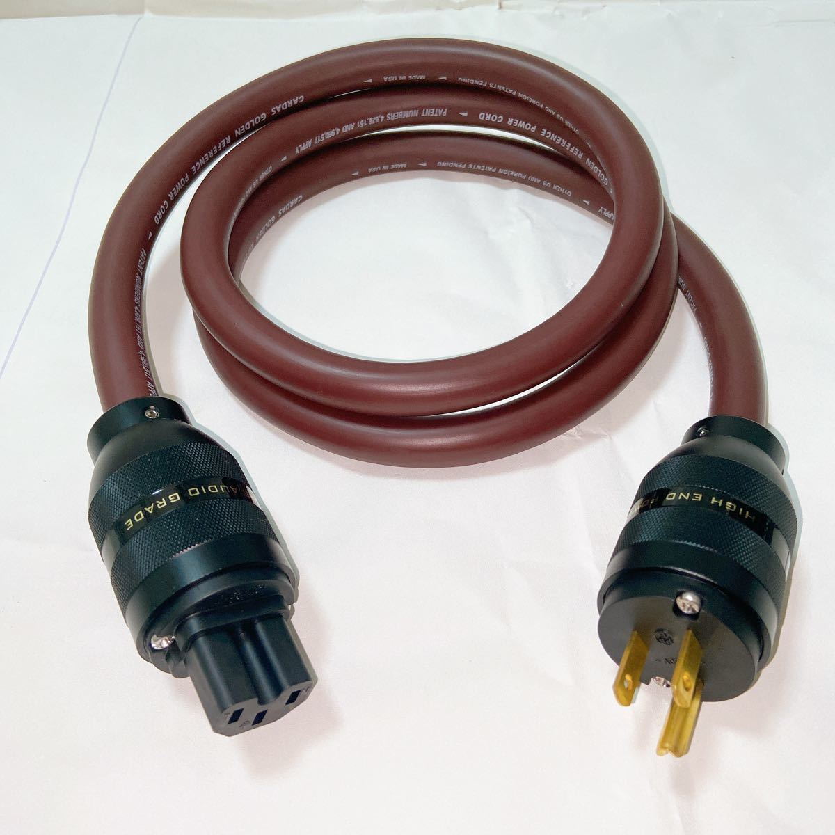 最終値下げ カルダス GOLDEN POWER CORD 1.5m 電源ケーブル ケーブル