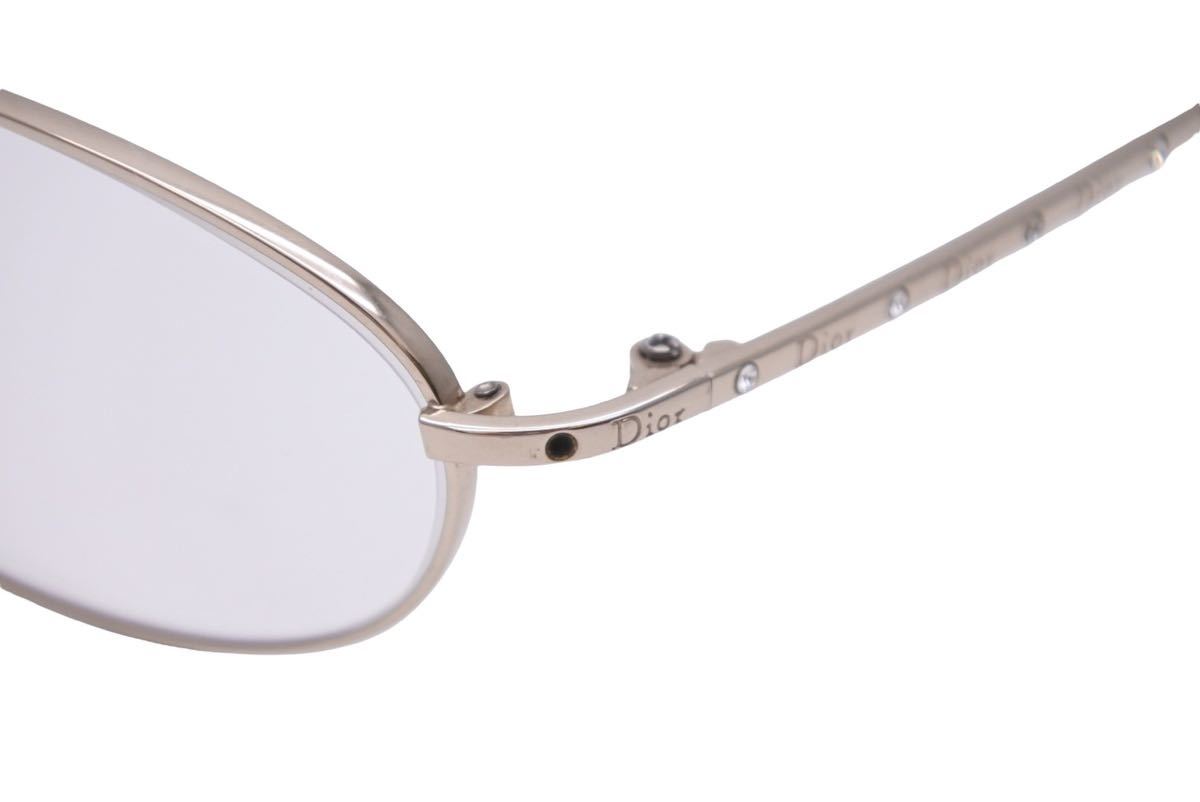 Dior ディオール サングラス CD-7560J 眼鏡 ロゴ ラインストーン 小物 アイウェア 中古 41051 正規品_画像6