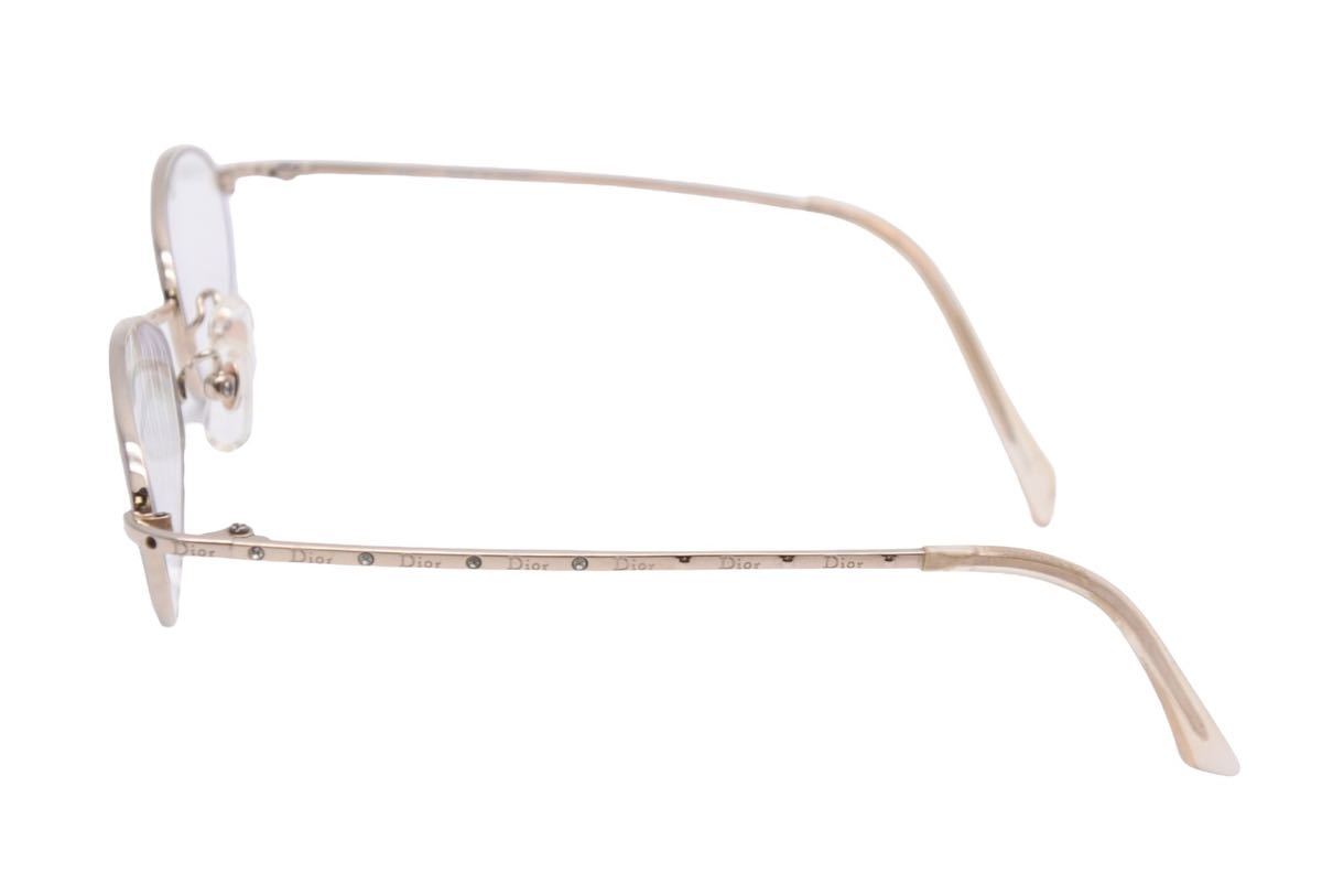 Dior ディオール サングラス CD-7560J 眼鏡 ロゴ ラインストーン 小物 アイウェア 中古 41051 正規品_画像7