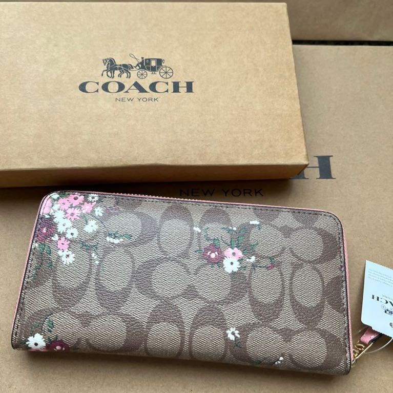 COACH コーチ 長財布 花柄 新品 アウトレット