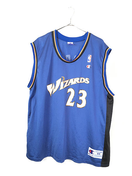 古着 Champion NBA Washinton Wizards No23 「M.JORDAN」 ジョーダン メッシュ タンクトップ 44 古着