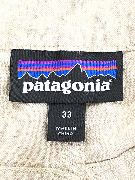 古着 Patagonia オーガニック ヘンプ コットン ショーツ ショート パンツ W34 古着_画像8