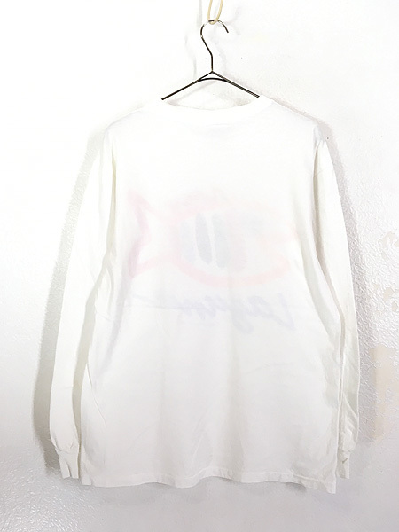 古着 90s 魚 カラフル 「LAGUNA」 グラフィック デザイン プリント 長袖 Tシャツ ロンT XL 古着_画像3
