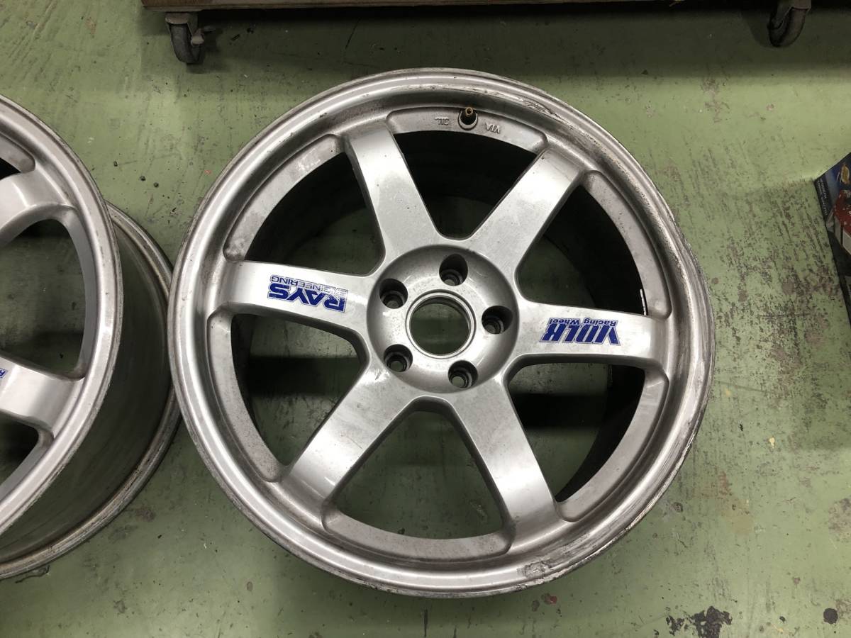 レイズ RAYS TE37 18インチ 9.5J +12 鍛造 114.3 5穴 GTR ボルク