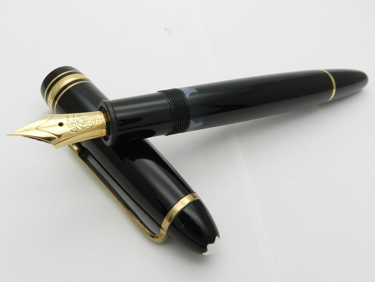 1000円スタート 万年筆 585 4810 MONTBLANC U207 ブラック ペン先14C