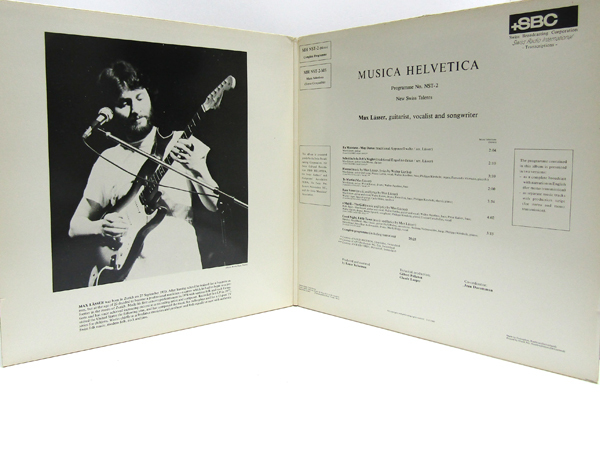 欧州 非売品LP☆MAX LASSER Musica Helvetica（Switzerland Promo SBC MH NST-2）NOT FOR SALE マックス・ラッサー フォーク ニューエイジ_画像7