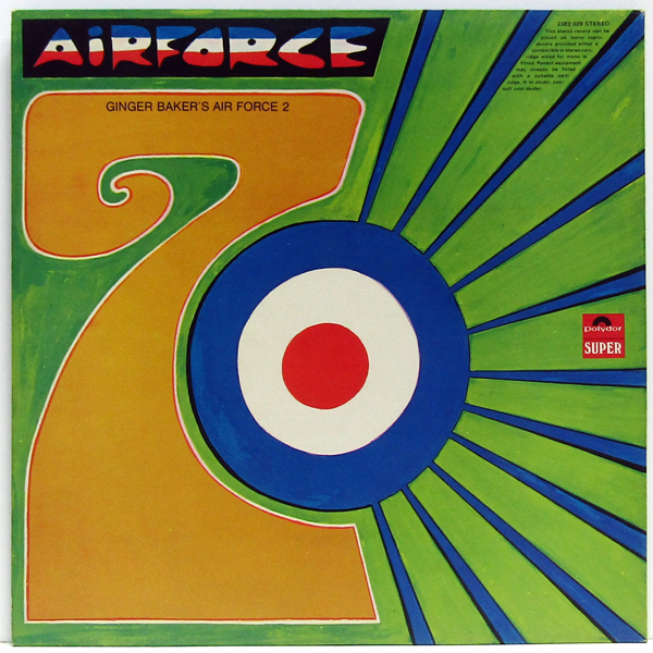 英国LP☆GINGER BAKER'S AIR FORCE Air Force 2（UK Polydor 2383 029）ジンジャー・ベイカー ハロルド・マクネア デニー・レイン_画像3