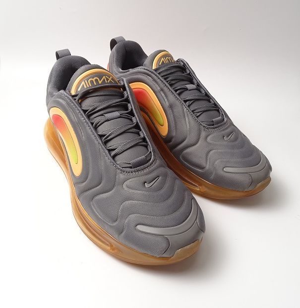 NIKE AIR MAX 720 ナイキ エア マックス 720 グレー/オレンジ AO2924-006 メンズ ローカット スニーカー (27.5cm) GUNSMOKE ●S-566