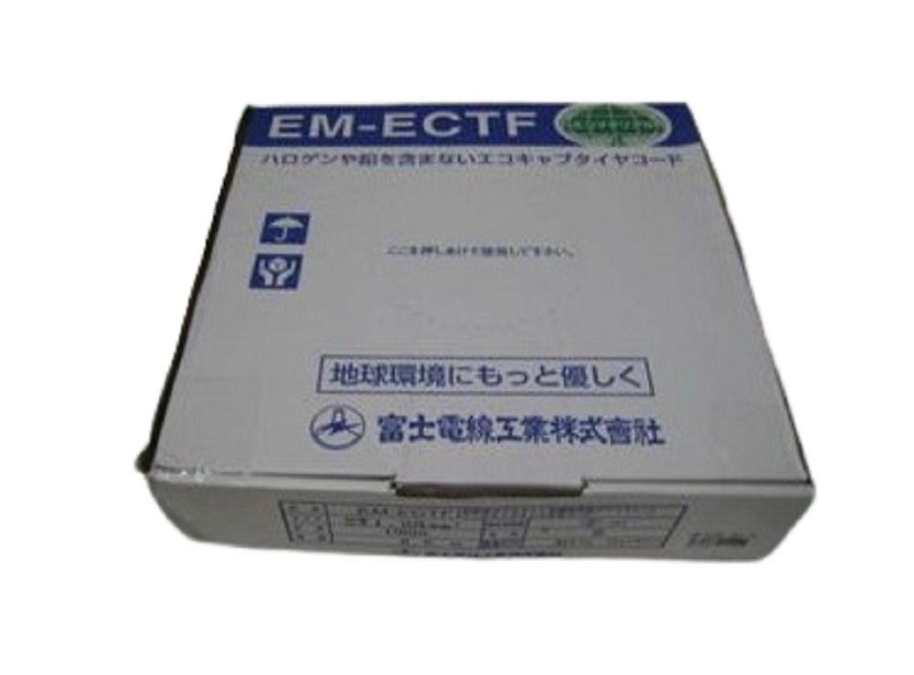 エコ電線 耐燃性ポリエチレンキャブタイヤコード 100m巻き 灰色 EM-ECTF 0.75SQ×4C×100m_画像1