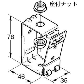 レースウェイ吊り金具 スーパーダイマ SD-DPY1-W3-20