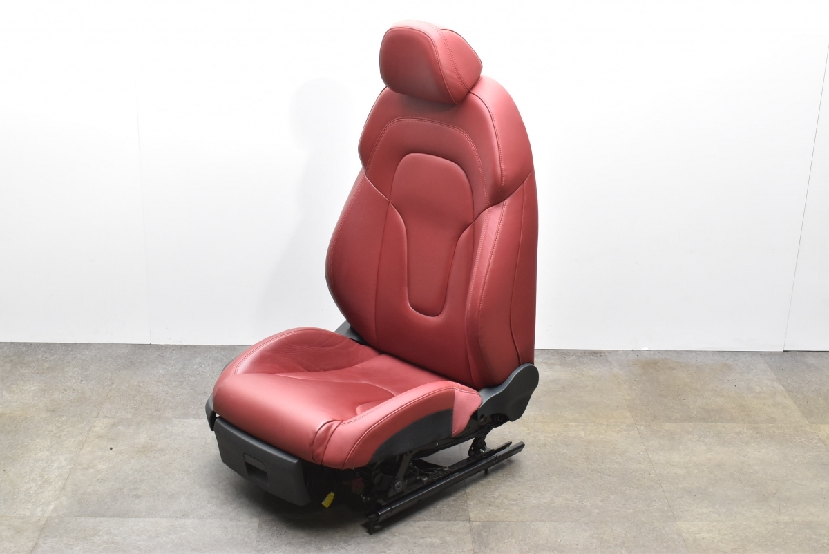 [ regular goods ] Audi R8 Spider 5.2 FSI quattro original seat right steering wheel car right side driver`s seat side red leather electric seat 1 legs 427881020JBF