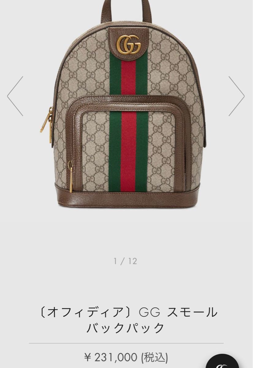 新品　GUCCI  リュック