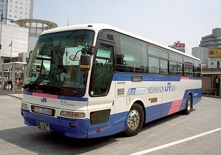 【 バス写真 Lサイズ 】 少し昔の西日本ジェイアールバス_なにわ22あ3224