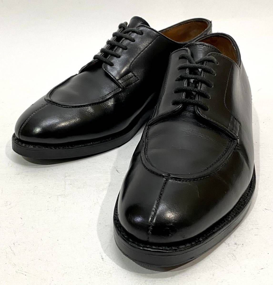 JOHN LOBB Uチップ レースアップレザーシューズ ジョンロブ 革靴 ビジネス ドレスshoes Vチップ 黒 ブラック JA_画像1