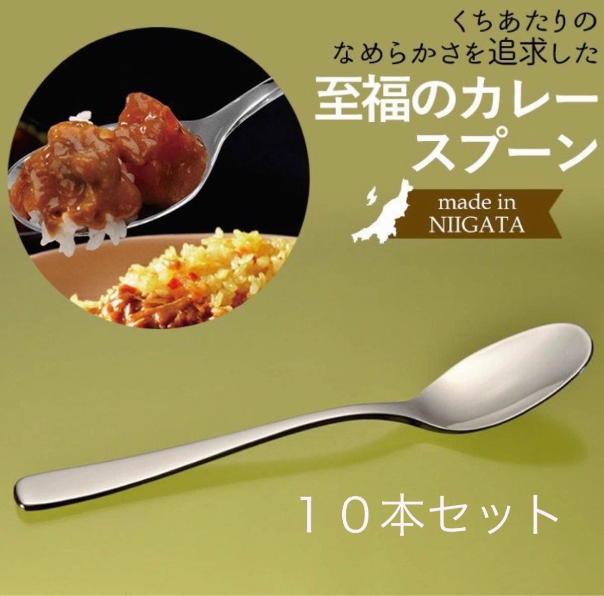 至福のカレースプーン 10本 ステンレス ギフト プレゼント 日本製 燕三条製 カレースプーン