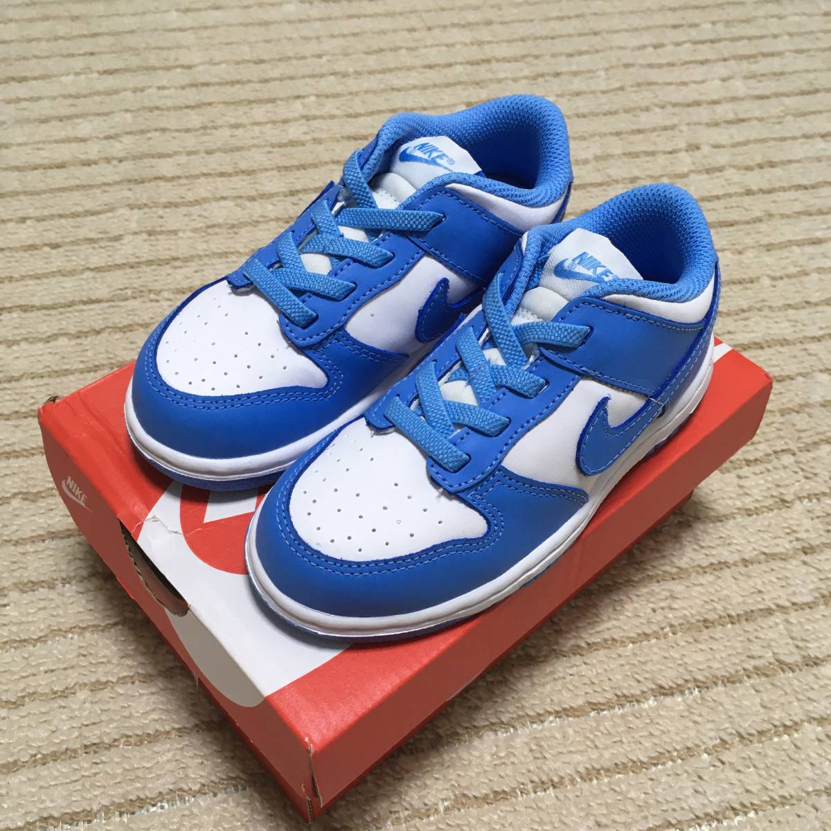 16cm NIKE TD DUNK LOW UNIVERSITY BLUE Nike Dan Claw Uni балка City синий blue бледно-голубой Kids женский jordan Jordan Supreme