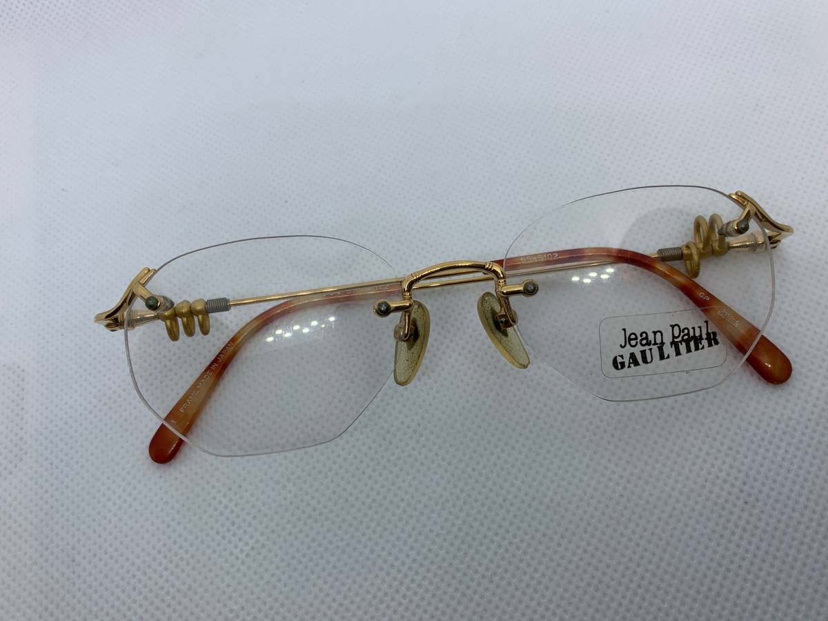 Jean Paul GAULTIER ジャンポールゴルチエ ゴルチェ　サングラス　メガネ　眼鏡　めがね ゴールドフレーム archive  sunglasses gold frame