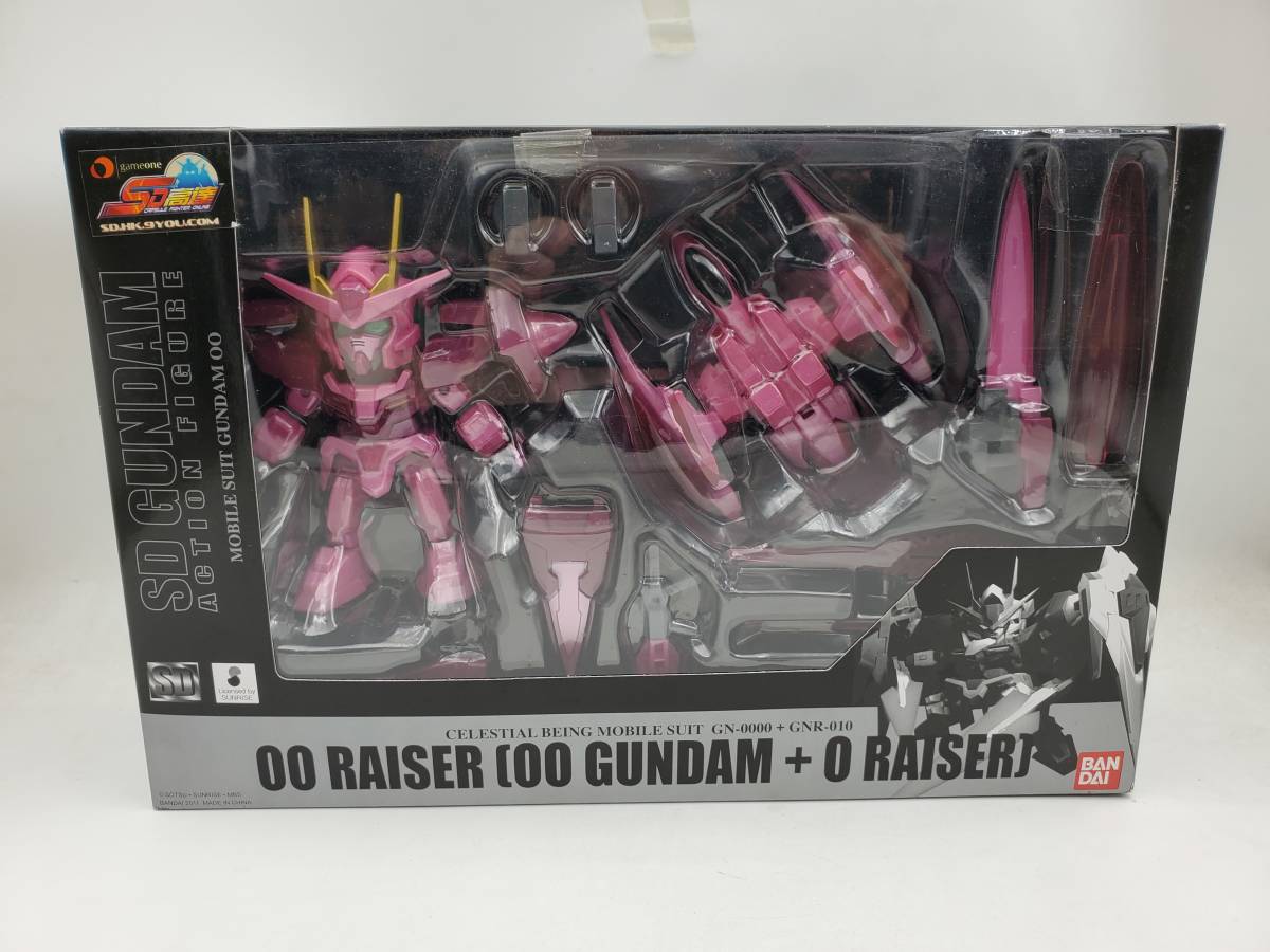 新品 二重テープ SDガンダム オンライン アクションフィギュア 機動戦士ガンダム00 トランザムライザー バンダイアジア 国内未販売 レア