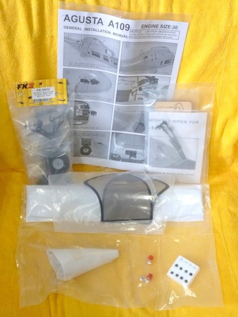 アグスタA109 スケールボディー アグスタA109 スケールボディー