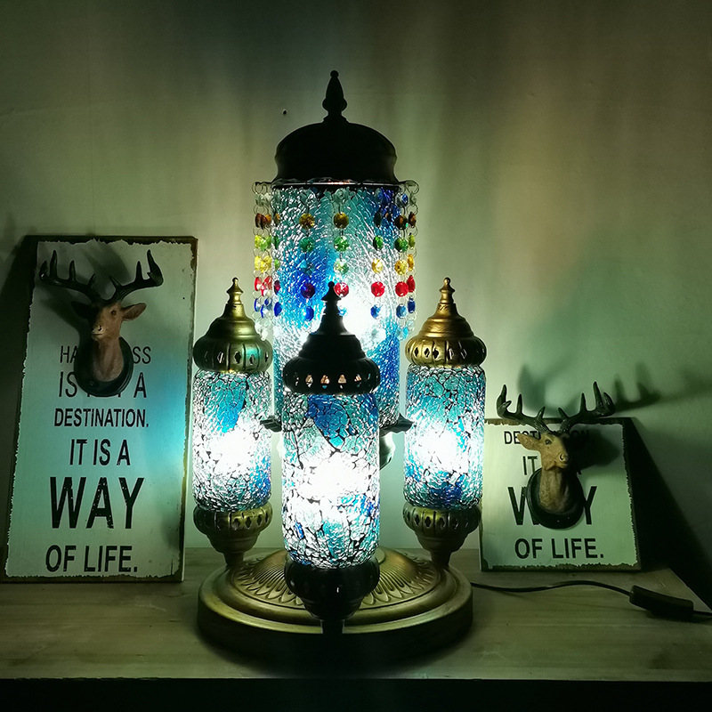 トルコ ランプ ハンドメイド モザイクガラス DIY インテリア 家具 ライト