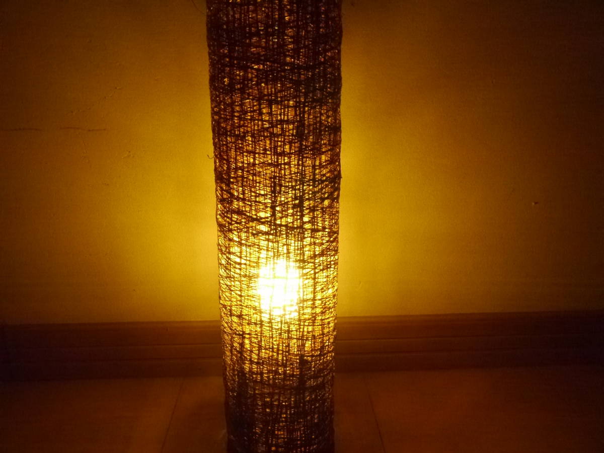  wistaria * rattan braided * Brown * slim & tall * stand * floor light * lighting *