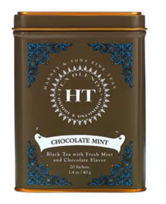 HARNEY＆SONS★缶入り紅茶　チョコレートミント, ティーサシェ 20 袋, 1.4 オンス (40 g)_画像1