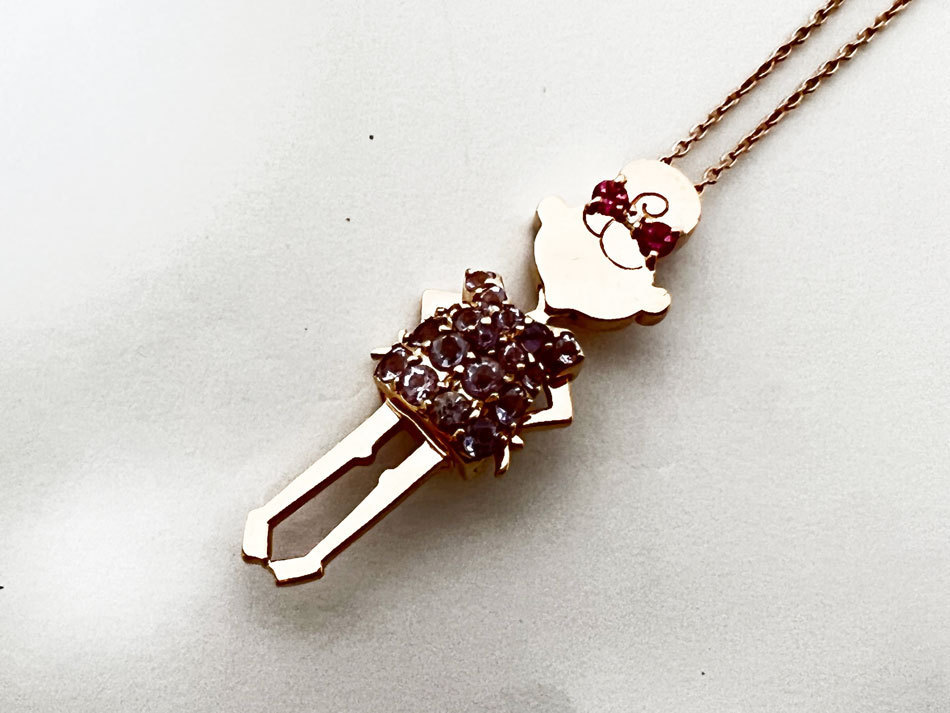 Ponte Vecchio Ponte Vecchio PV necklace EME Debuteme debut pink sapphire diamond rose amethyst K9 pink gold 