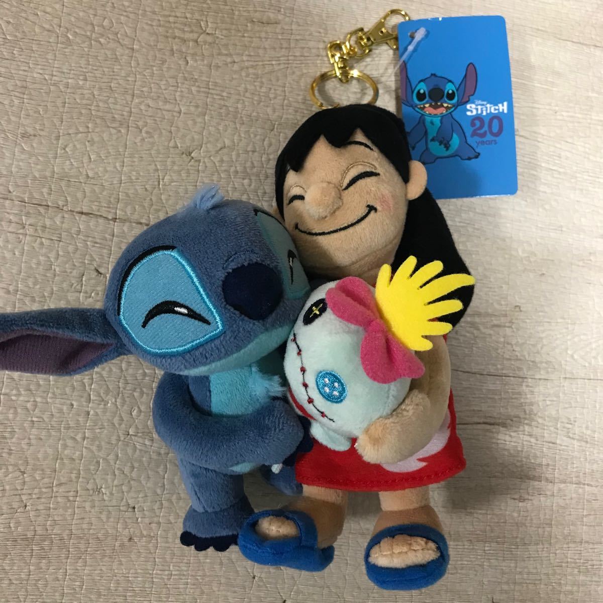 リロ、スティッチ、スクランプ ぬいぐるみSTITCH 20YEARS