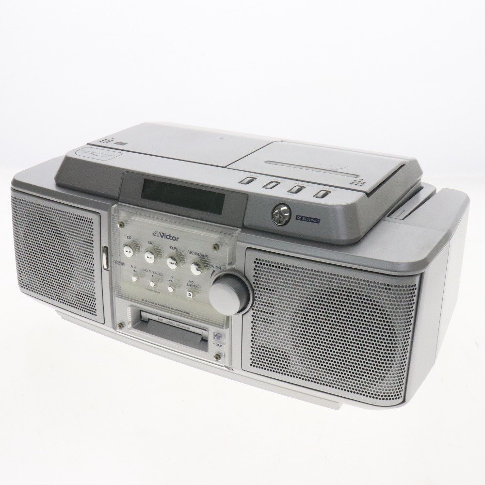 Victor ビクター CDラジカセ RC-Z1MD カセットデッキ CDプレイヤー オーディオ機器 通電確認済み ジャンク 日本最級