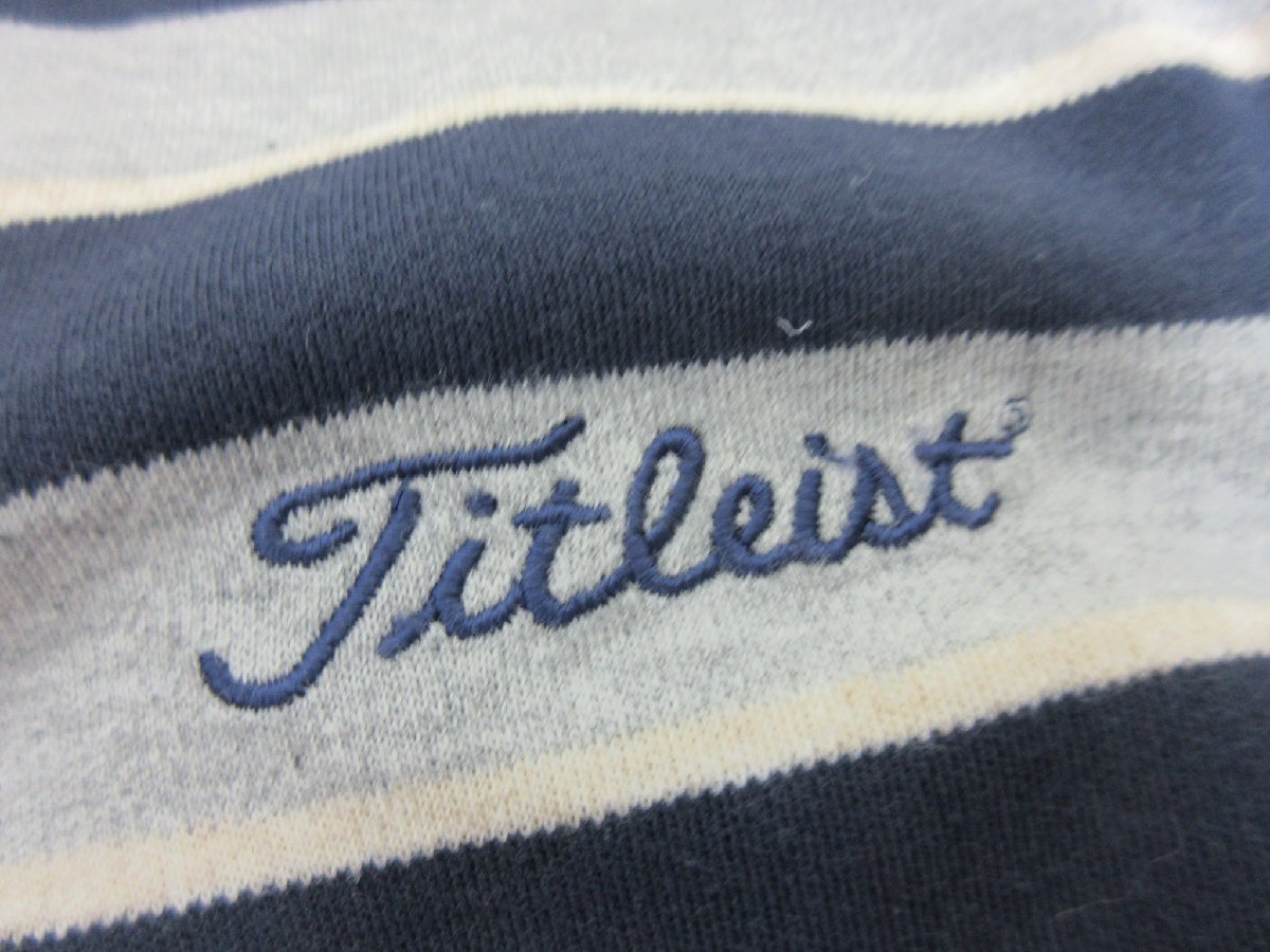 Titleist/ Titleist : рубашка-поло с длинным рукавом окантовка Golf USA производства размер L мужской / джентльмен / б/у /USED