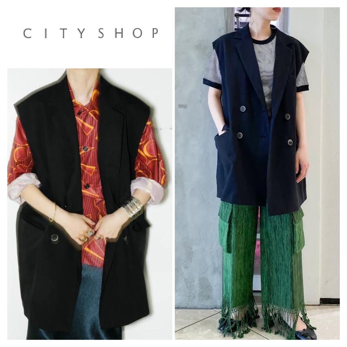 CITYSHOP ビッグシルエット　ジレ　テーラードカラー　ベストTAILORED COLLAR ベスト2271_画像1