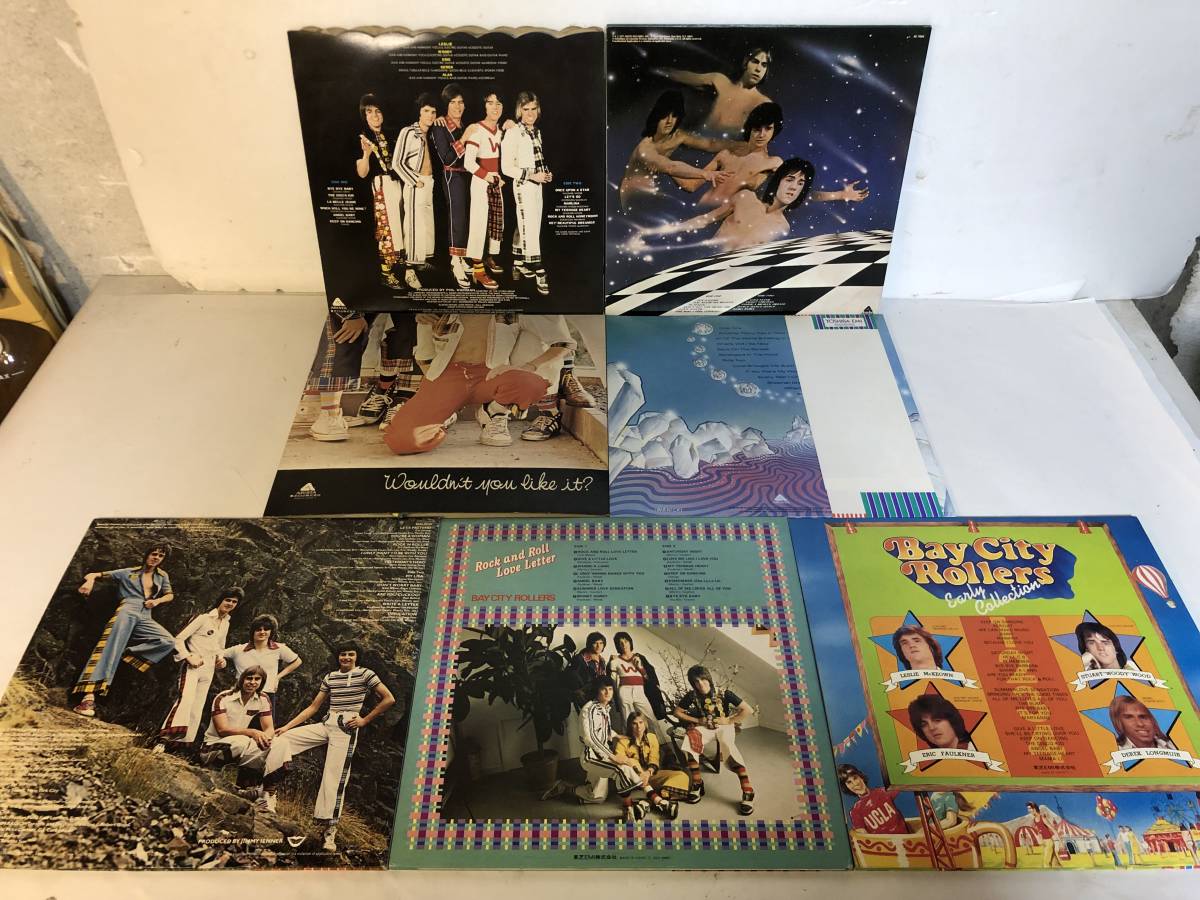 20811S 帯付12inch LP★BAY CITY ROLLERS 7点セット★ONCE UPON A STAR/IT'S A GAME/WOULDN'T YOU LIKE IT/STRANGERS IN THE WIND/他_７点セット（裏面）