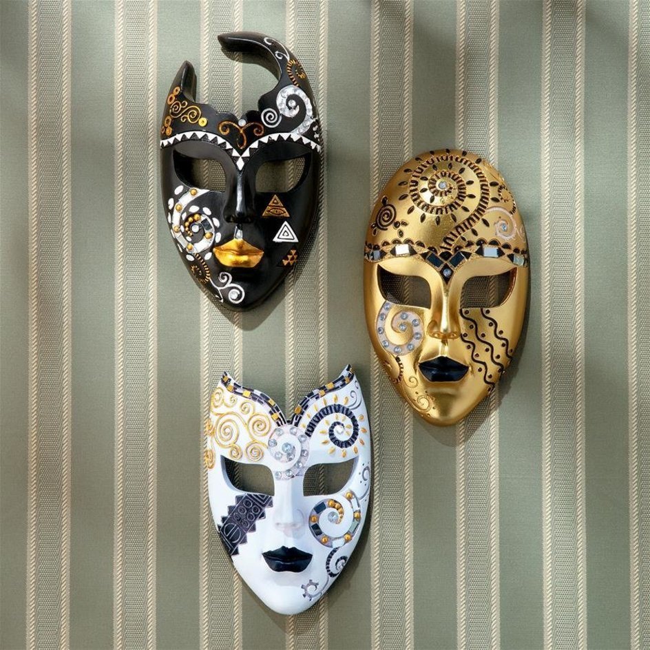 ヤフオク! - ミニ カーニバルマスク ベネチア仮面マスク壁飾