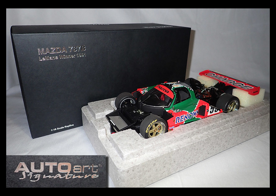 【海蛍】AUTO art オートアート MAZDA マツダ 1/18 787B Le Mans ル マン winner 1991 serial no.12751_画像1