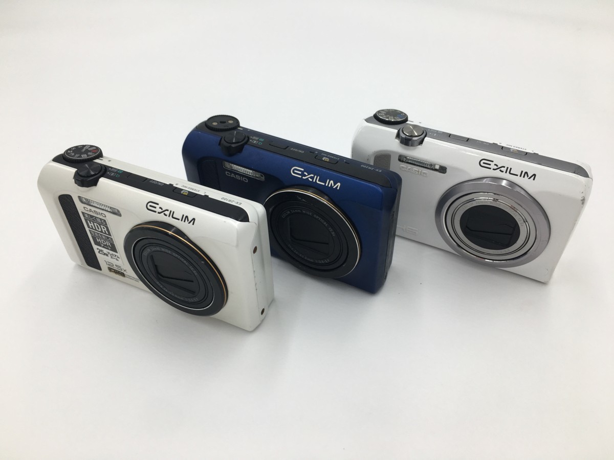 ♪▲【CASIO カシオ】コンパクトデジタルカメラ 3点セット EX-ZR200 他 まとめ売り 0811 8_画像1