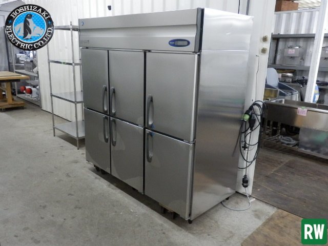 縦型6面 冷凍冷蔵庫 星崎 HRF-180ZF3 三相200V 2014年製 W1800×D800×H1900 業務用 ホシザキ 6ドア [2-228418]