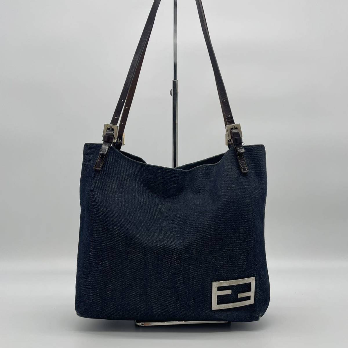 希少】 FENDI フェンディ デニム トートバッグ ハンドバッグ 肩掛け