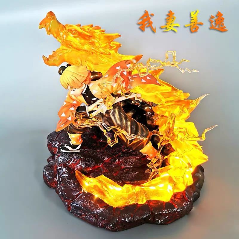 鬼滅の刃 我妻善逸 PVC製 塗装済み 完成品フィギュアガレージキット