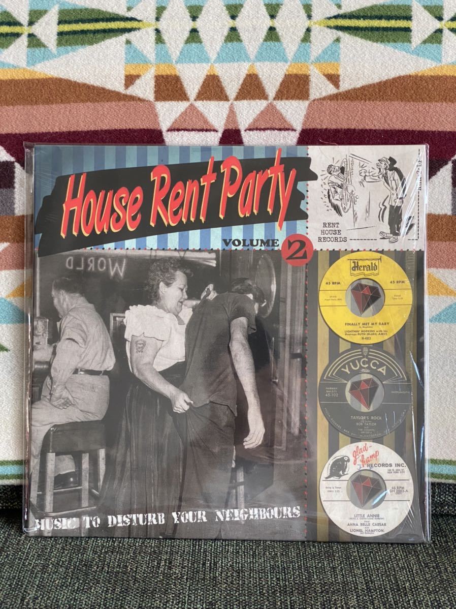 Various House Rent Party Vol. 2 LP Music To Disturb Your Neighbours ロカビリー Blues Rockabilly_画像1