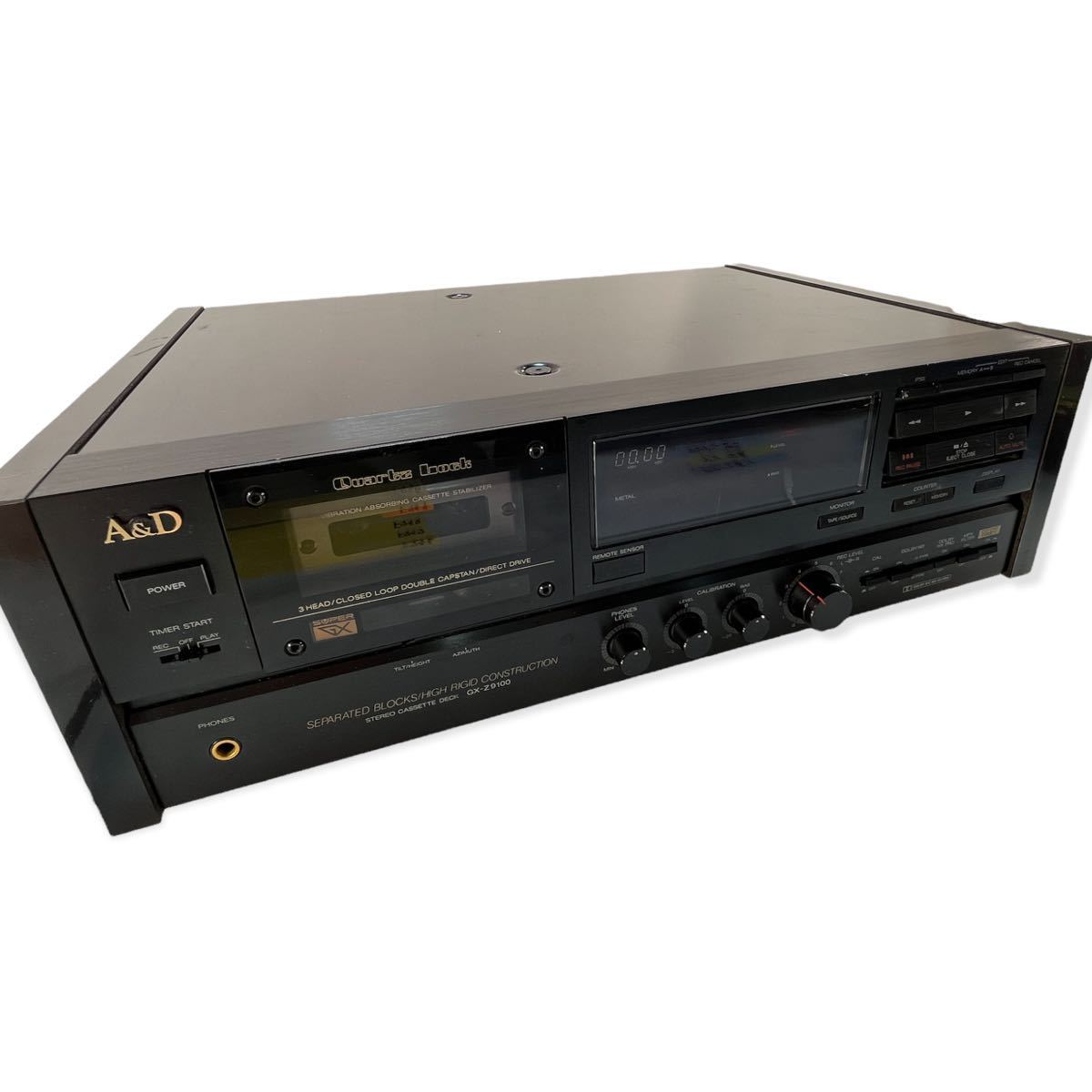☆通電確認済み A&D 赤井電機 ステレオカセットデッキ GX-Z9100 日本製