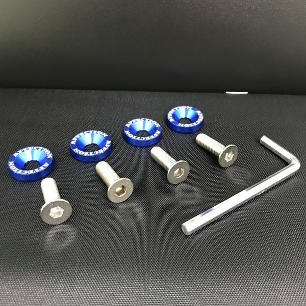 [ free shipping ] number bolt / number plate bolt / anti-theft blue /blue all-purpose N-ONE N-BOX N-WGN N-VAN s660 Civic Shuttle Fit 