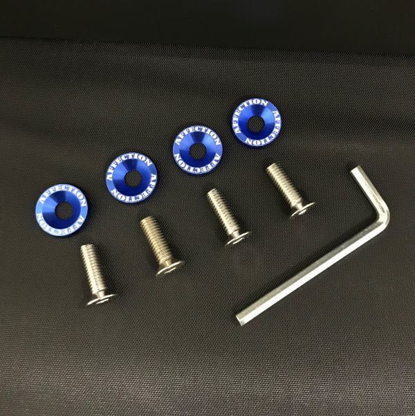 [ free shipping ] number bolt / number plate bolt / anti-theft blue /blue/ blue all-purpose Jimny Hustler Wagon R Alto Lapin Spacia 