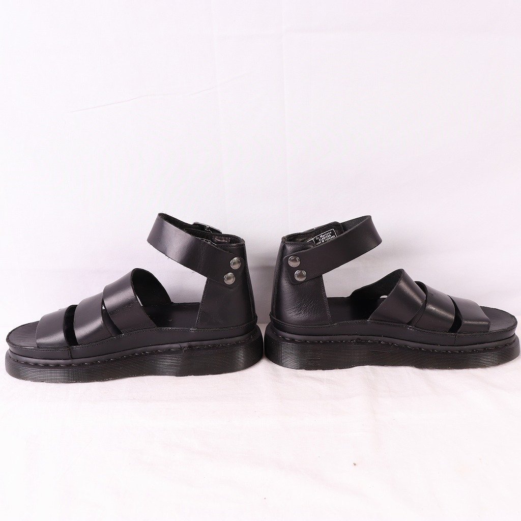  Dr. Martens UK5/23.5cm-24.0cm/klalisa black CLARISSA black sandals lady's dr.martens used old clothes leather dm3655